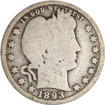 1893-S Barber Quarter