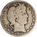 1912-S Barber Quarter