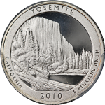 2010-S Silver Proof Quarter - Yosemite NP - PCGS PR70 DCAM