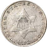 1852 Three (3) Cent Silver