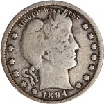 1894-P Barber Quarter