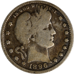 1896-P Barber Quarter