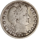 1897-P Barber Quarter