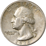 1936-P Washington Quarter