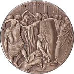 2018 Niue 2 Ounce Silver $2 - Biblical Silver Coin: Jesus Scourged .999 Fine