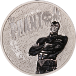 2022 Tuvalu 1 Ounce Silver - Marvel The Phantom - .9999 Fine - BU