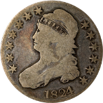 1824 Bust Half Dollar