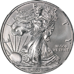 2020 Silver American Eagle $1 NGC MS70 U.S. State Series - Michigan