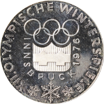 1976 Austria 14 Coin Innsbruck Olympic Silver Commem Set - 6.9 ASW OGP &amp; COA