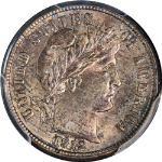 1912-P Barber Dime PCGS MS64 Superb Eye Appeal Strong Strike