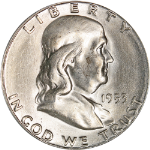 1853-S Franklin Half Dollar