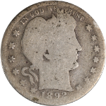 1892-S Barber Quarter