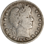 1897-P Barber Quarter