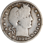 1900-S Barber Quarter