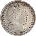 1908-O Barber Half Dollar