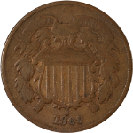 1869 Two (2) Cent Piece