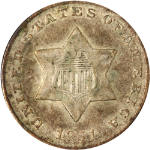 1851 Three (3) Cent Silver