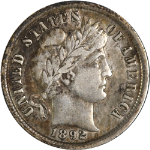 1892-P Barber Dime