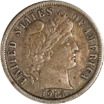 1914-D Barber Dime