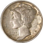 1917-S Mercury Dime