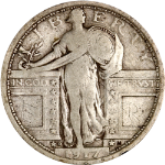 1917-D Type 1 Standing Liberty Quarter