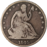 1845-O Seated Half Dollar