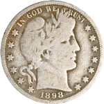 1898-O Barber Half Dollar