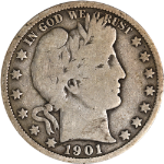 1901-O Barber Half Dollar