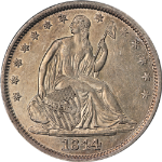 1844-O Seated Half Dollar Choice AU Superb Eye Appeal Strong Strike