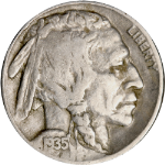 1935-P Buffalo Nickel - Doubled Die Reverse