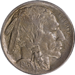 1913-D Type 1 Buffalo Nickel ANACS AU55 Great Eye Appeal Strong Strike