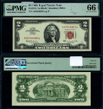 FR. 1513 $2 1963 Legal Tender A-A Block Gem PMG CU66 EPQ