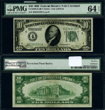 FR. 2000 D $10 1928 Federal Reserve Note Cleveland D-A Block Choice PMG CU64 EPQ