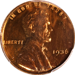 1936 Lincoln Cent Proof PCGS PR65RD Superb Eye Appeal Strong Strike