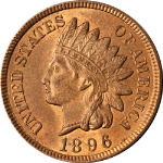 1896 Indian Cent Gem BU Superb Eye Appeal Nice Strike Nice Luster