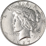 1927-S Peace Dollar - Rim Bumps