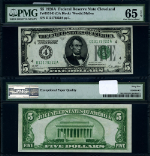 FR. 1951 D $5 1928-A Federal Reserve Note Cleveland D-A Block Gem PMG CU65 EPQ