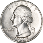 1938-P Washington Quarter