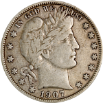 1907-O Barber Half Dollar