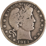 1914-S Barber Half Dollar