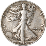 1919-P Walking Liberty Half - Almost VF