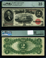 FR. 60 $2 1917 Legal Tender PMG VF25