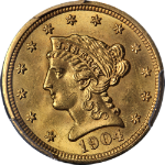 1904 Liberty Gold $2.50 PCGS MS65 Superb Eye Appeal Strong Strike