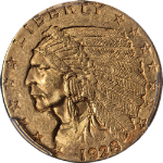 1928 Indian Gold $2.50 PCGS MS61 Nice Eye Appeal Strong Strike