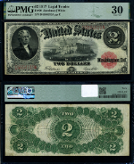 FR. 60 $2 1917 Legal Tender PMG VF30