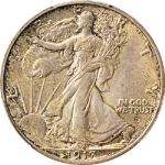 1917-D Walking Liberty Half PCGS MS62 Nice Eye Appeal Strong Strike Nice Luster