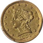 1854-O Liberty Gold $2.50 PCGS XF40 Nice Eye Appeal