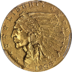 1908 Indian Gold $2.50 PCGS MS62 Nice Eye Appeal Nice Strike