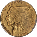 1925-D Indian Gold $2.50 PCGS MS62 Nice Eye Appeal Nice Strike