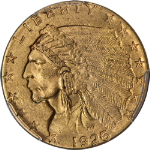 1926 Indian Gold $2.50 PCGS MS63 Great Eye Appeal Strong Strike